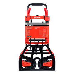 Carrinho de Carga Dobrável Multiuso 150kg Plataforma 485x350mm 2 Rodas Dobrável MTX