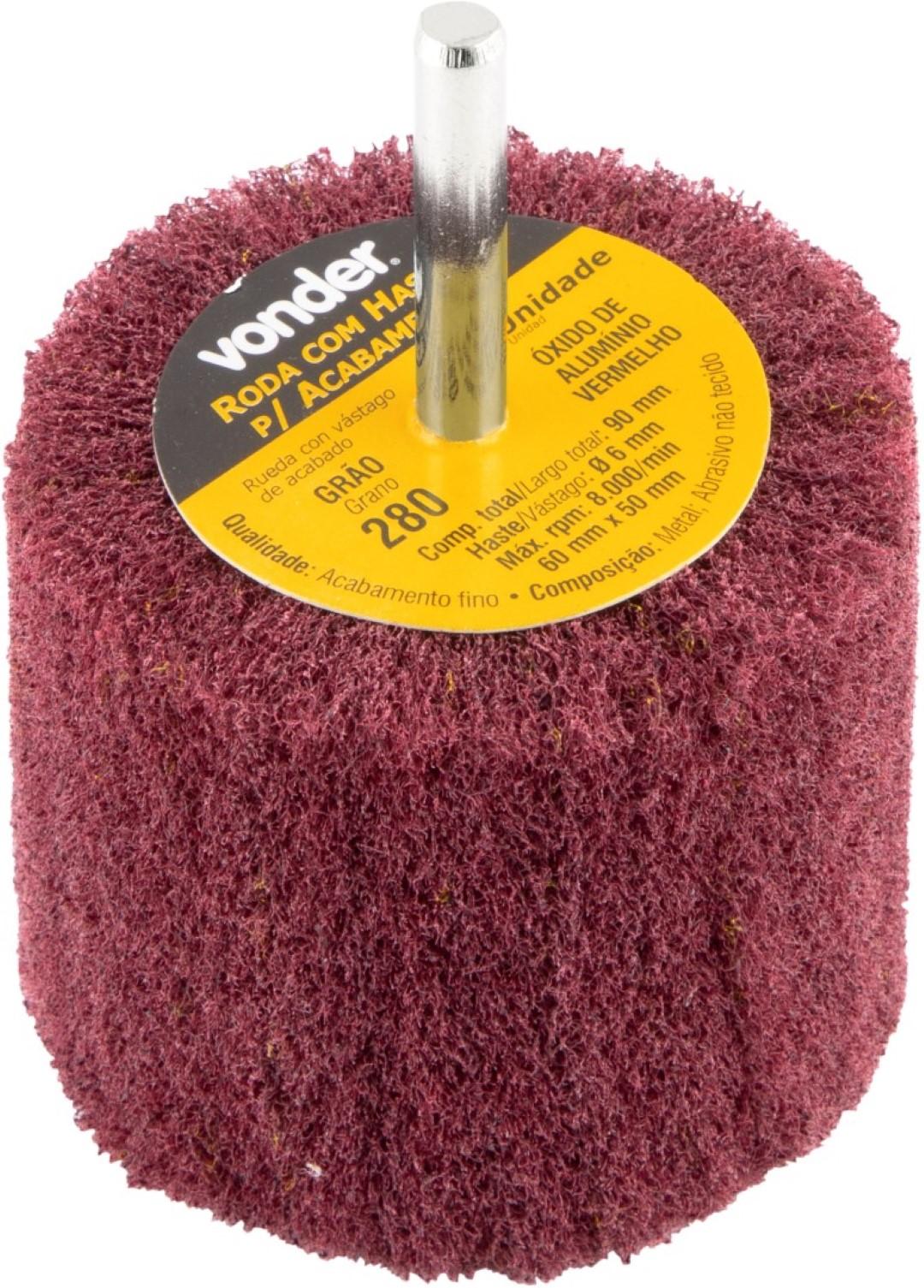 Roda com Haste para Acabamento 60x50 mm G280 Vonder