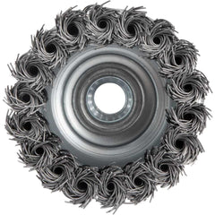 Escova Copo 3'' Rosca M14 12500Rpm Aço Carbono Torcido Vonder