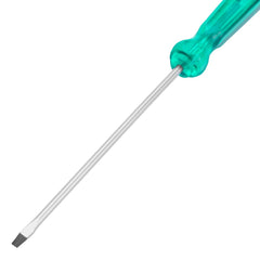 Chave De Fenda SL3 1/8 X 4 Pol 100mm Crv Cabo Verde 1PC MTX 1140255 Aço CrV Resistente