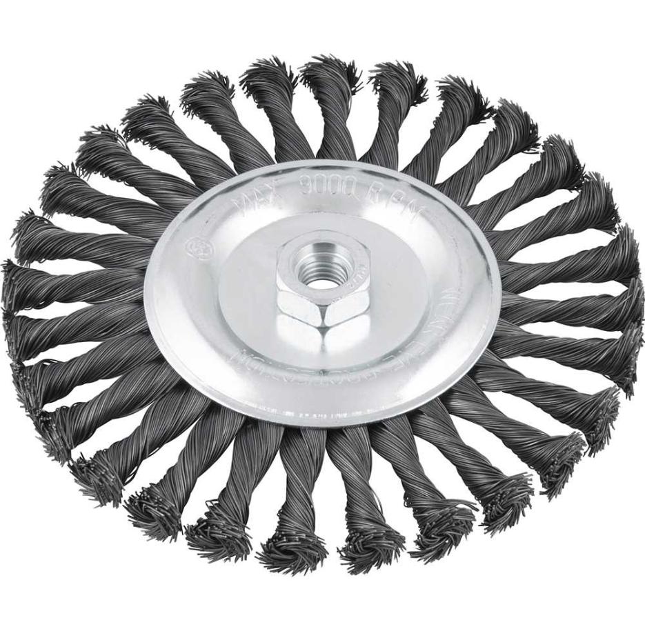 Escova circular torcida 7x1/2" rosca m14 9000rpm Vonder