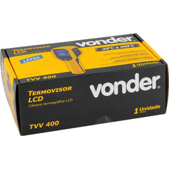 Câmera Termovisor LCD -20/+400°C Infravermelho 10.800 Pixels Vonder TVV400