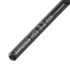 Broca Para Metal 3,2mm HSS Revestimento Nitreto Titânio Golden 2 Peças