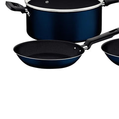 Jogo De Panelas Tramontina Ravena Alumínio 5 Peças Antiaderente Starflon Max 1,6mm