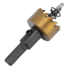 Serra Copo Para Metal 25mm Revestimento Nitreto Titânio Aço HSS Broca Centralizadora
