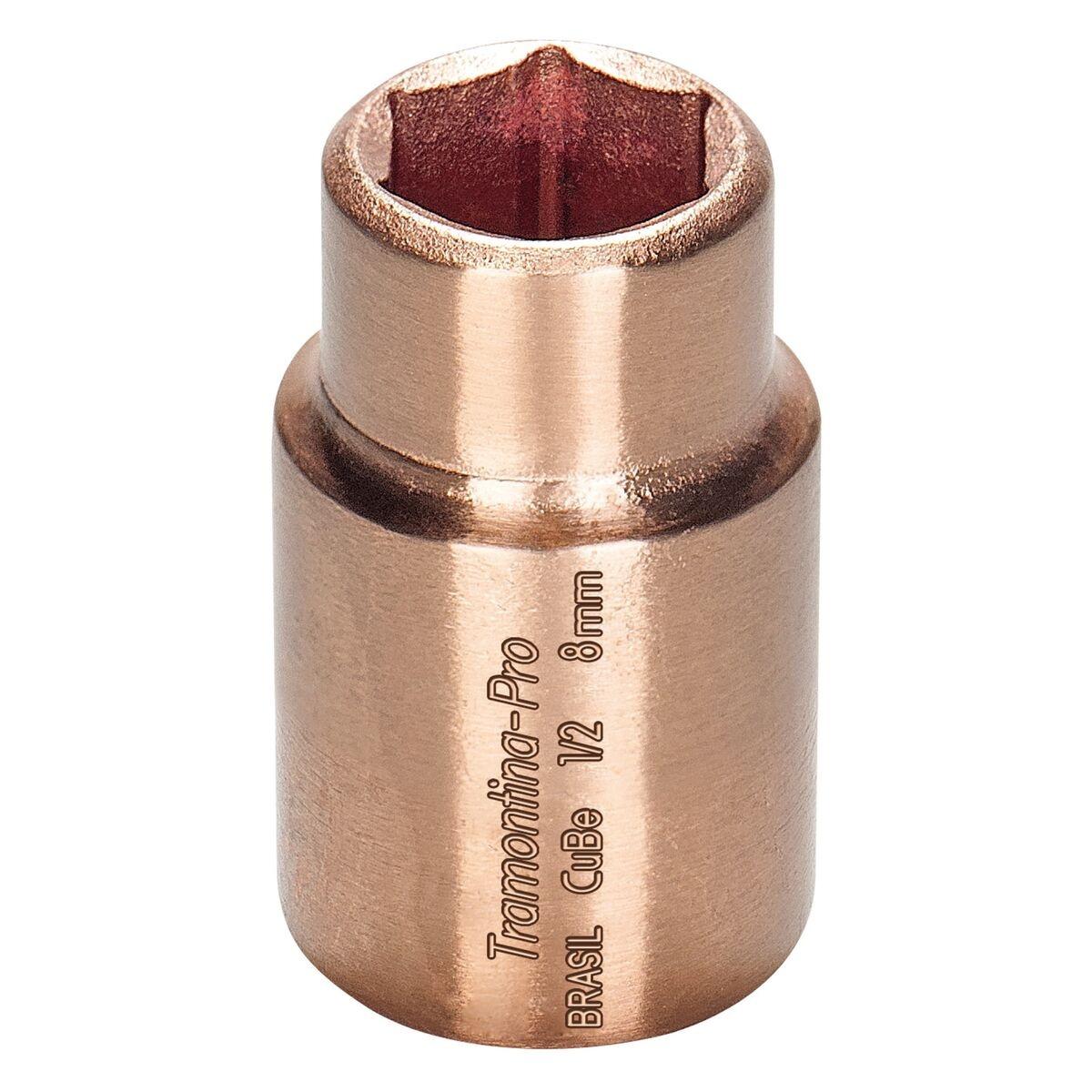 Soquete Sextavado 12mm 1/2'' Cobre-Berílio Antifaiscante Tramontina PRO