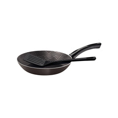Frigideira Tramontina Paris 18 Cm 0,6 L Antiaderente Starflon Max Com Espátula De Nylon Chumbo