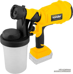 Pistola Pintura Intercambiável 18V s/ Bat s/ Carreg Vonder