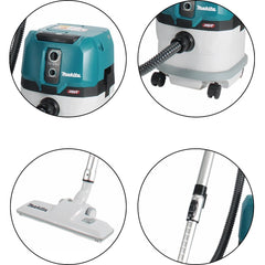 Aspirador de Pó sem Fio 15L 40V com Mangueiras, Tubos e Bocais 10 Sacos VC003GLZ Makita