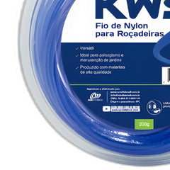 Fio Nylon para Roçadeira 200G Blister 1,5mm 96 metros Redondo Kawashima