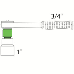 Adaptador Aço Cromo Vanádio 3/4 Fêmea X 1 Macho DIN 3123 Tramontina PRO