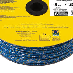 Corda Tramontina Master Pet 5mm 190m Carga 203,5Kgf Azul Branca Amarela