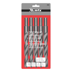 Broca Aço Rápido 17mm Polida 5 Pcs Metal HSS MTX 720709 Standard