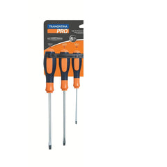 Jogo de Chaves de Fenda Ultragrip Plus 6 Peças Tramontina PRO Aço Cromo Vanádio Magnetizada DIN ISO 2380