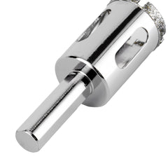 Broca Diamantada Para Vidro 22mm Haste Triangular Aço 45 MTX 726229 Furos Precisos