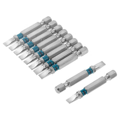 Bits Fenda Sl5 Aço Rápido 50mm 10 Peças S2 Japonês 54-58 HRC