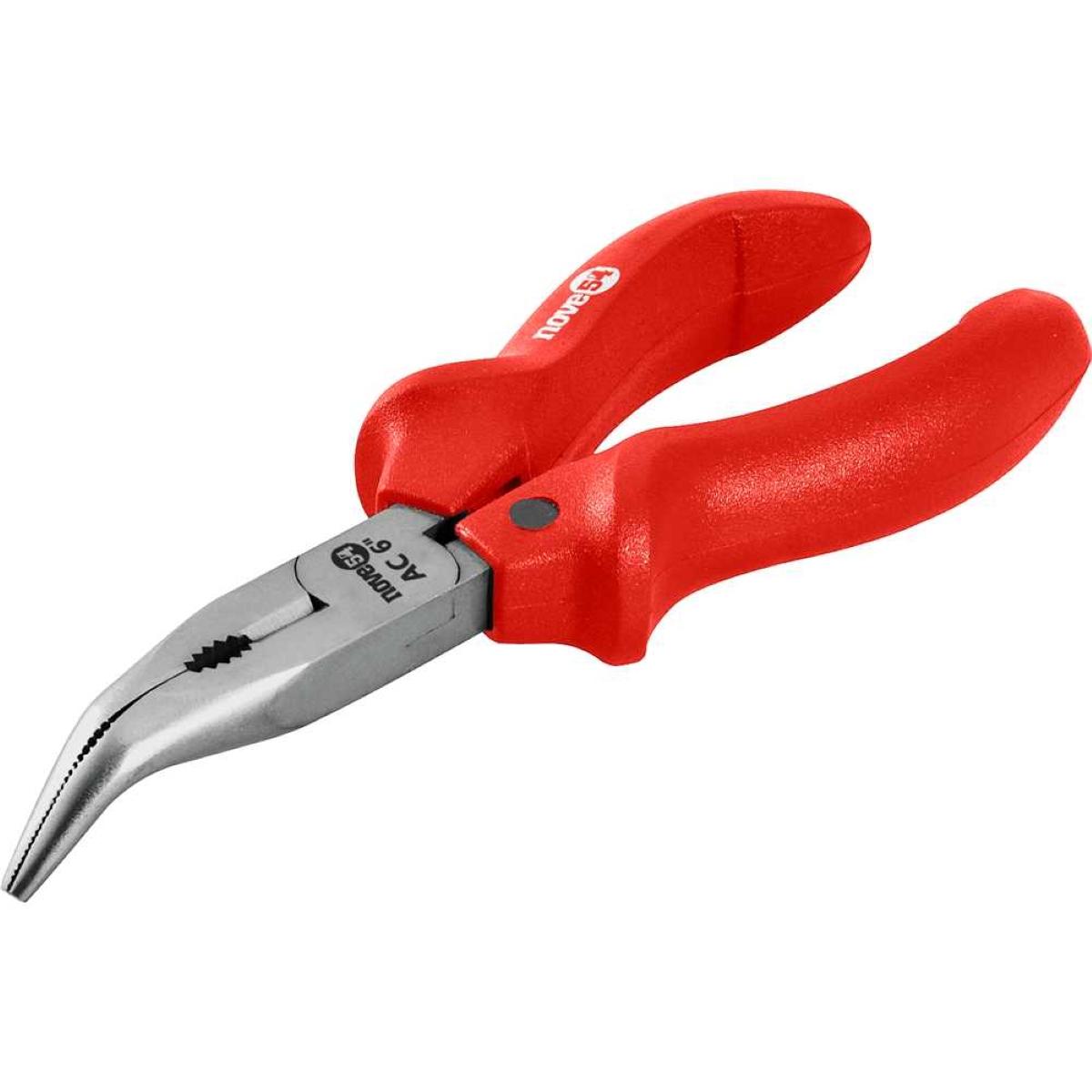 Alicate Bico Meia Cana 6'' Curvo Aço Carbono Polido Nove54