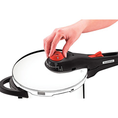 Panela De Pressão Tramontina Solar Aço Inox 6 L 22 cm Fundo Triplo 5 Dispositivos