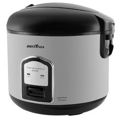 Panela de Arroz Elétrica BPA10P Britânia Inox Com Função Refogar Legumes Com Acessórios 220V