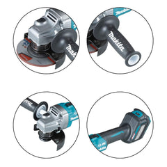 Esmerilhadeira Angular 115 mm Motor BL Sistema AWS Sem Bateria Sem Carregador GA022GZ Makita