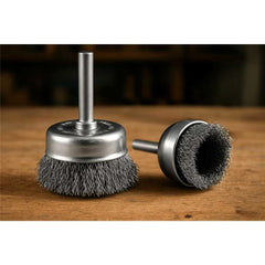Escova Copo 2'' Haste 1/4'' 4500Rpm Aço Inox Ondulado Vonder 6325000002