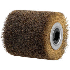 Roda Escova Remoção 100x100mm Furo 19mm 6000Rpm Aço Carbono Latonado Vonder Pev1380