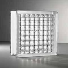 Tijolo de Vidro 19 x 19 x 8 CM Cristal Paralelo Incolor 06 Unidades Tradestar