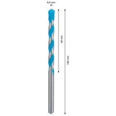 Broca Bosch Expert Cyl-9 Multiconstruction 6X60X100mm 10Pçs