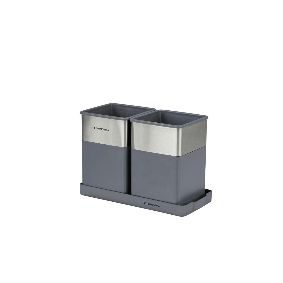 Organizador Multiúso Tramontina Plurale Aço Inox E Poliestireno Simétrico