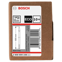 Ponteiro Bosch Sds-Max mmpp 600 mm 10 Peças