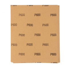Folha De Lixa Costado De Papel Grão 600 230x280mm 50 Peças Para Acabamento