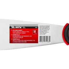 Espátula Betumeira Aço Inox Lisa Cabo Dupla Injeção 50mm 2pol MTX 855059