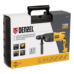 Martelete Perfurador e Rompedor Denzel RH-750-24 SDS-Plus 750W 2.5J 3 Modos 127V Para Concreto e Alvenaria