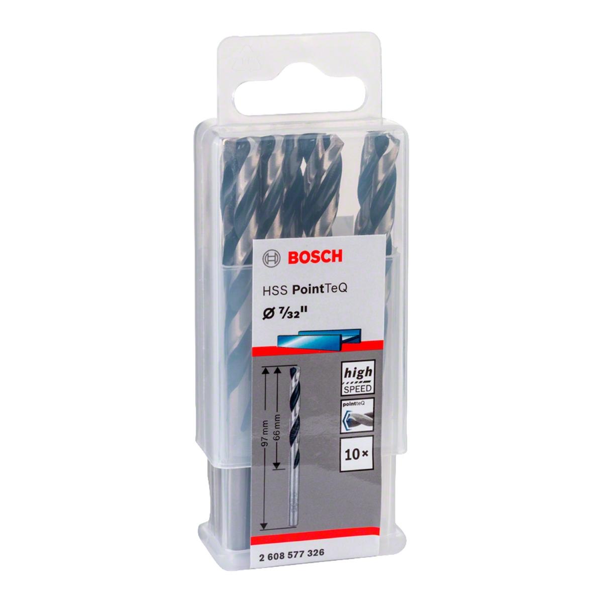 Broca Metal Bosch Aço Rápido Hss-Pointteq 7/32'' 10 Peças