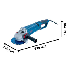 Esmerilhadeira Bosch Gws 25-180 Lvi R Punho D 220V 2500W