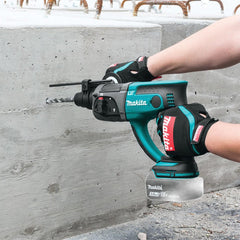 Martelete Combinado Makita 18V DHR202Y001 SDS Plus LXT 2 Baterias Carregador e Maleta