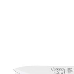 Kit Para Churrasco Tramontina 3 Peças Aço Inox E Madeira Natural Com Tábua E Faca