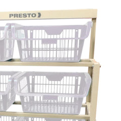 Estante Cesto Expositor Branco 80kg Presto