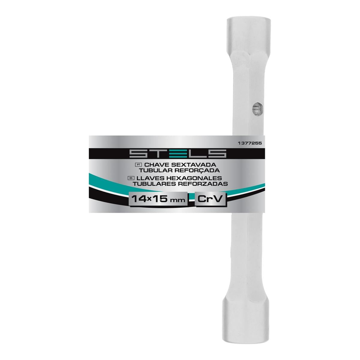 Chave Sextavada Tubular Reforçada 14-15mm Cromo Vanádio Stels 1377255