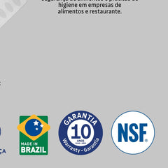 Faca Santoku Tramontina Solutta 7 Polegadas Aço Inox Cabo Policarbonato Fibra De Vidro Profissional