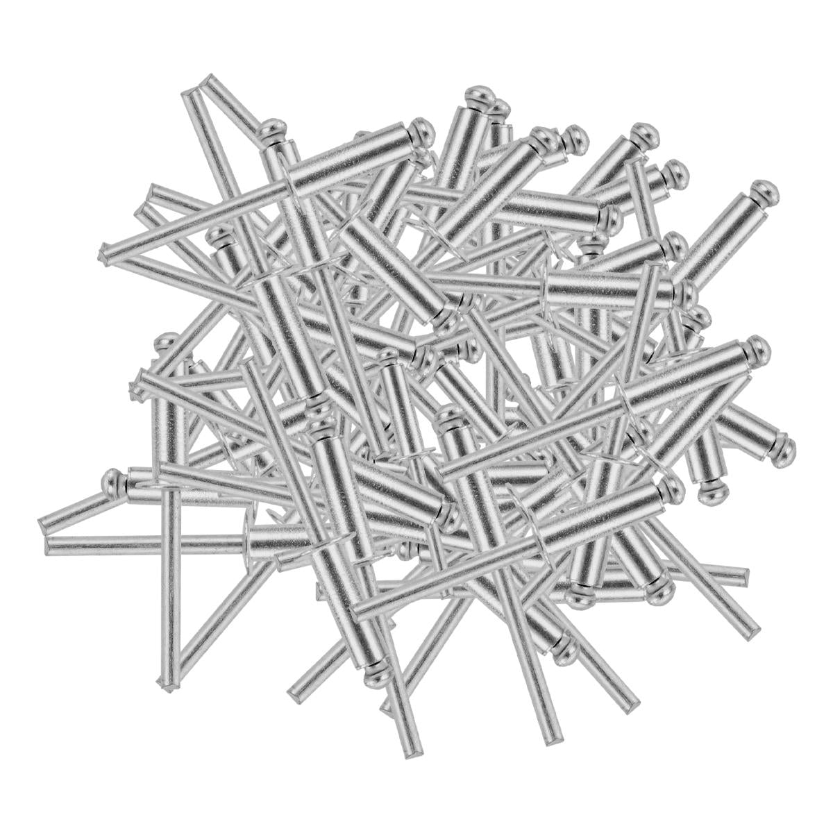 Rebite de Repuxo 4,8 x 16mm 50 Unidades MTX Aço Galvanizado Resistente à Corrosão