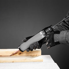 Pistola Para Silicone Metálica 310ml Aço Ferramenta Aplicação Precisa Reforçada