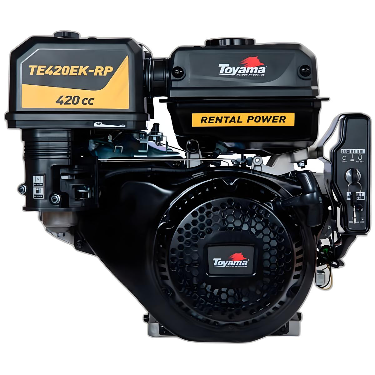 Motor Estacionário a Gasolina Toyama TE420EK-RP 4 Tempos 15HP 420cc Partida Elétrica Eixo Horizontal Multiuso Sensor