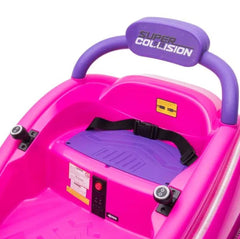 Carro Choque Infantil Rosa 6V Bel