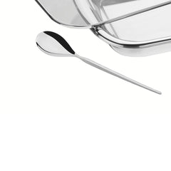 Kit Para Assar E Servir Tramontina Cosmos Em Aço Inox 3 Peças Com Tampa De Vidro E Acabamento Fosco