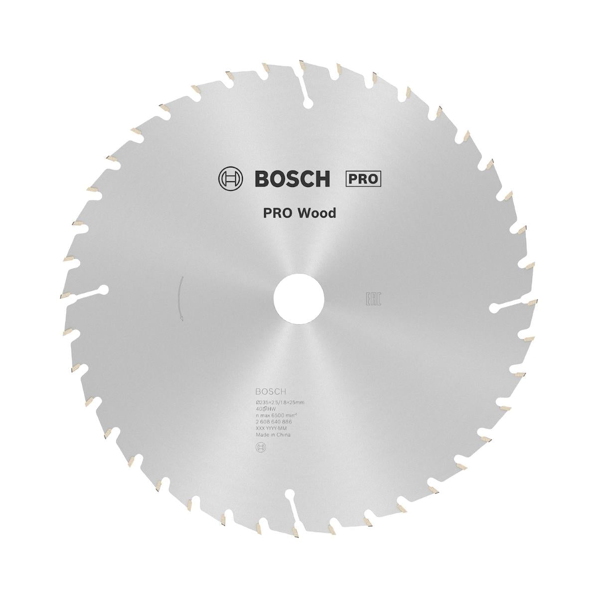Disco De Serra Circular Bosch Pro Wood 235mm 40 Dentes