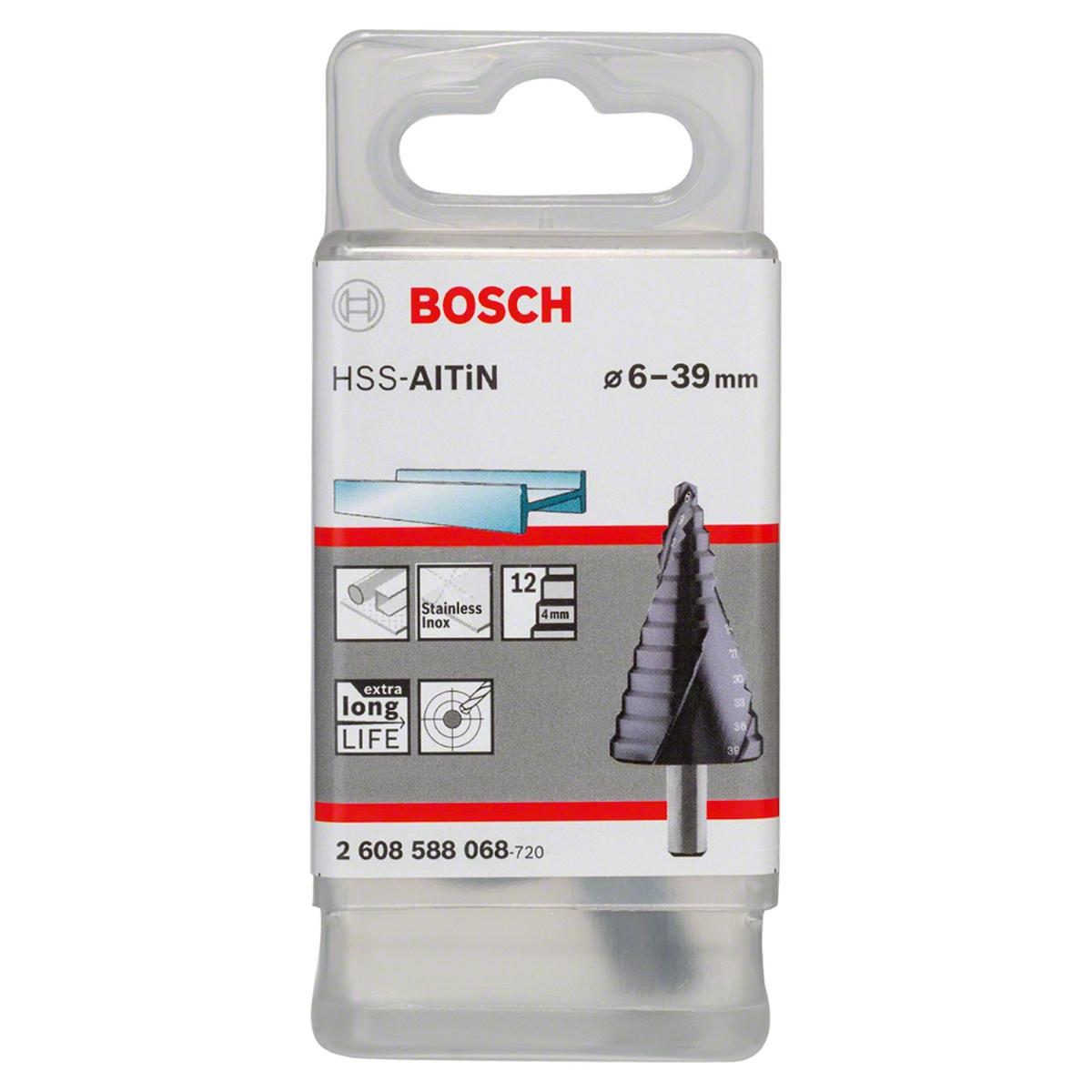 Broca Escalonada P/Metal Bosch Hss-Altin 6-39mm 12 Diâmetros