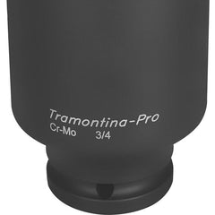 Soquete de Impacto Sextavado Longo 50mm 3/4'' Aço Cromo Molibdênio Tramontina PRO Hyper Drive