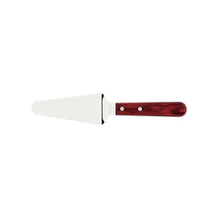 Espátula Para Bolo Tramontina Polywood 5 Polegadas Aço Inox Cabo Madeira Tratada Vermelha Resistente