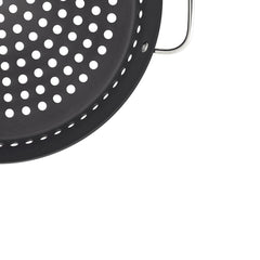 Grelha Tramontina Para Churrasco 30 Cm Alumínio Anodizado Grafite Com Cabo Em Aço Inox Resistente